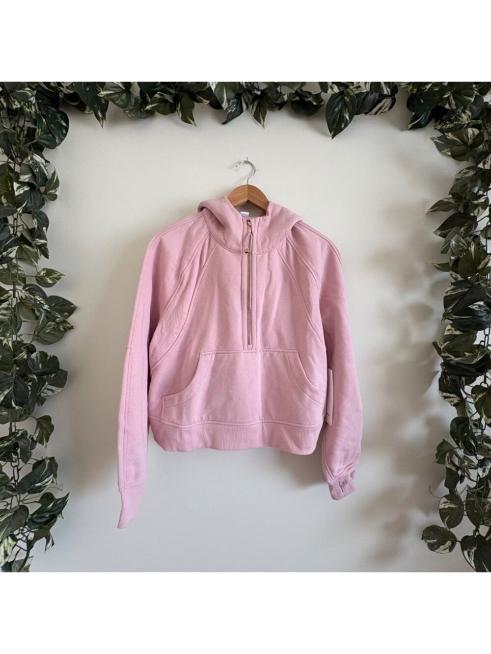 Lululemon Athletic Oversized Half Zip Hoodie Pink Haze NWT Women’s Size M/L